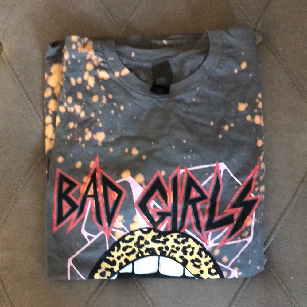 Bad Girls Graphic Kids T-Shirt - Gray